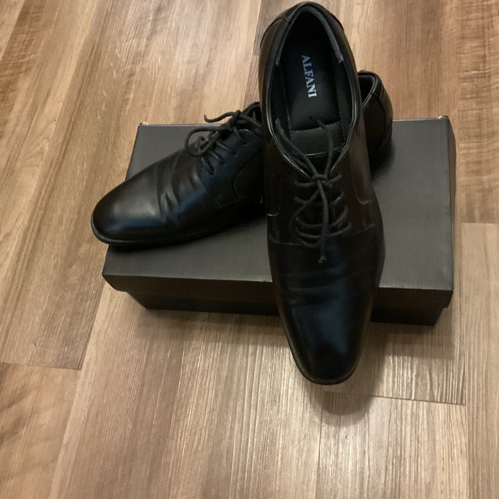 Alfani Men's Classic Black Oxfords
